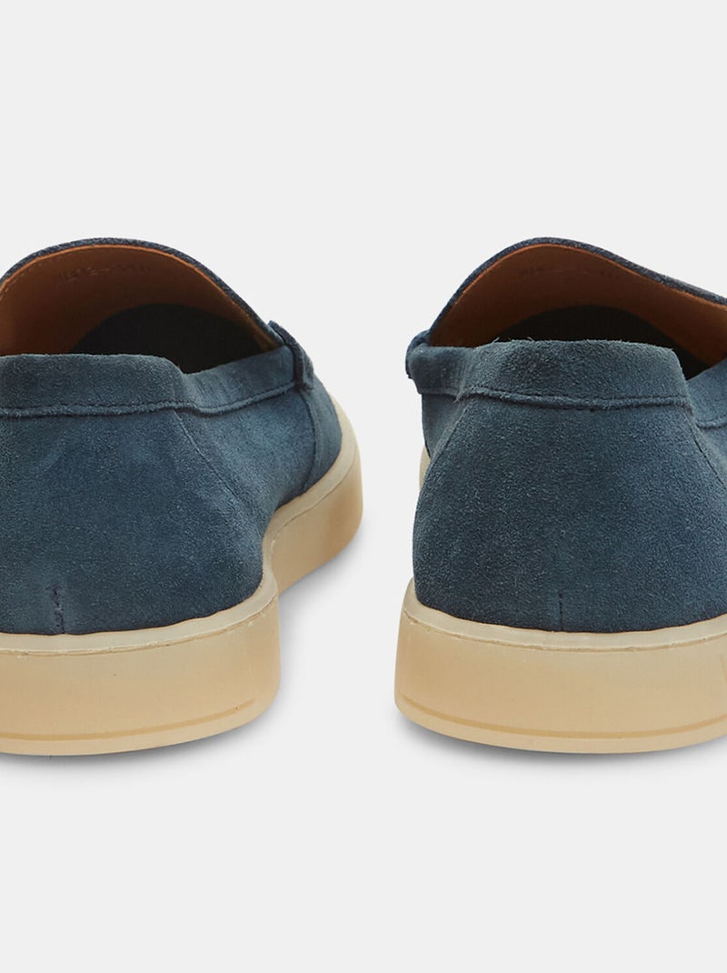 Mocassins en cuir velours BATA Bleu - Kiabi