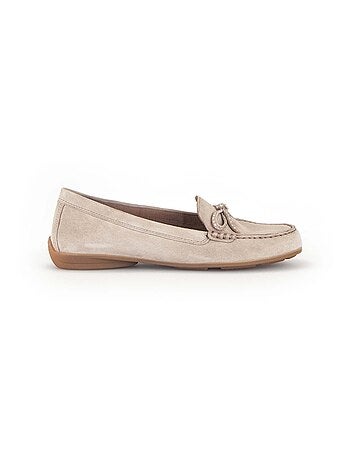 Mocassins en cuir velours