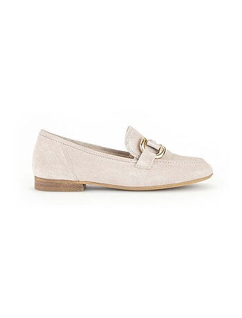 Mocassins en cuir velours
