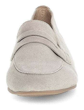 Mocassins en cuir velours