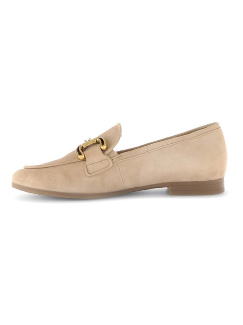 Mocassins  en cuir velours - Kiabi