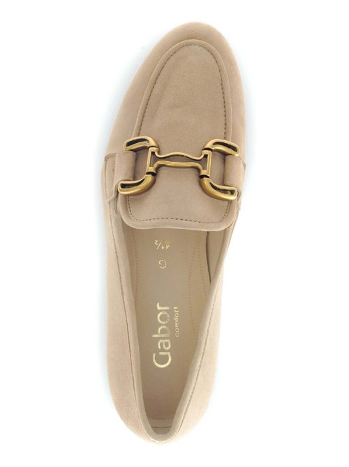 Mocassins  en cuir velours - Kiabi