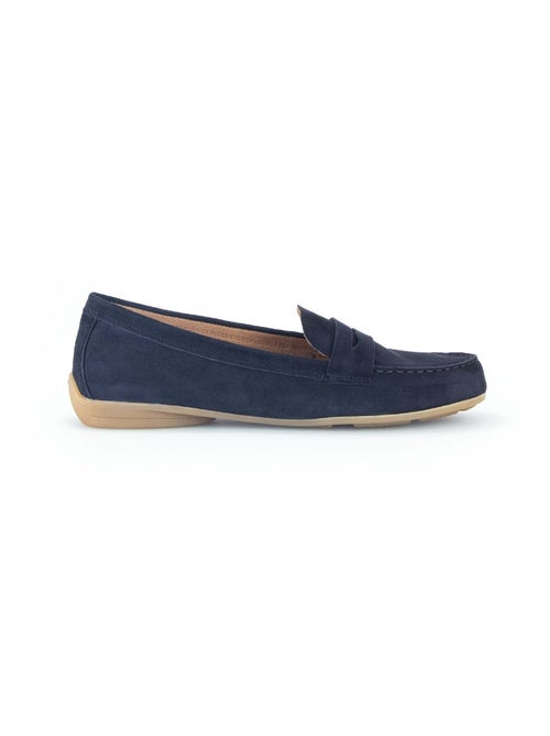 Mocassins  en cuir velours - Kiabi