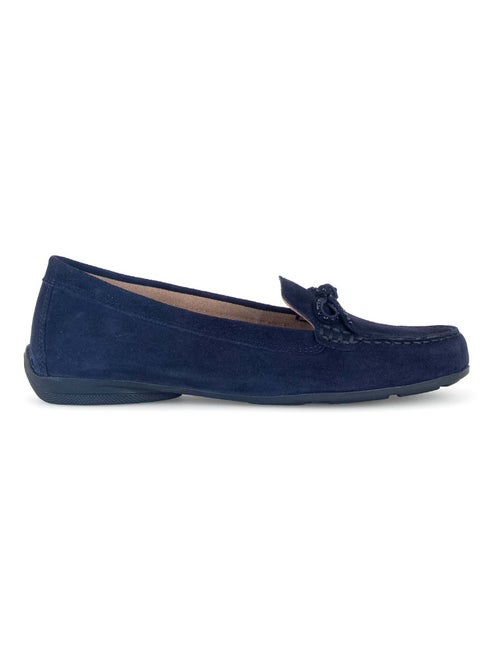 Mocassins  en cuir velours - Kiabi