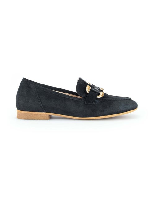 Mocassins  en cuir velours - Kiabi