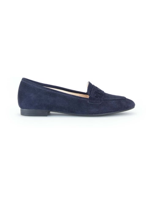 Mocassins  en cuir velours - Kiabi