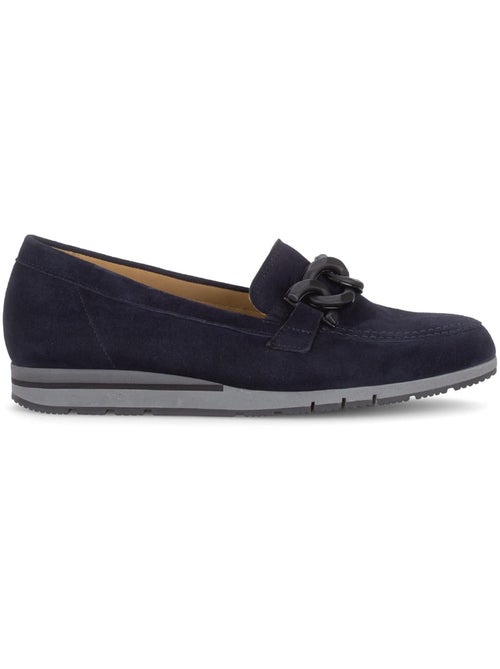 Mocassins  en cuir velours - Kiabi