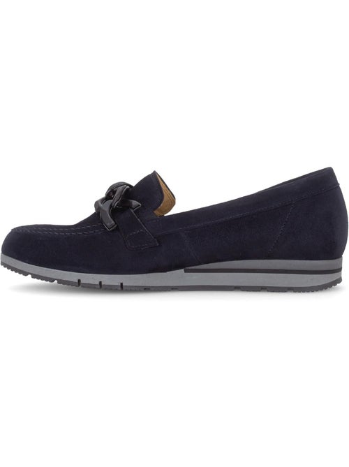 Mocassins  en cuir velours - Kiabi