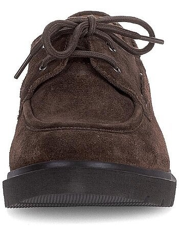 Mocassins en cuir velours