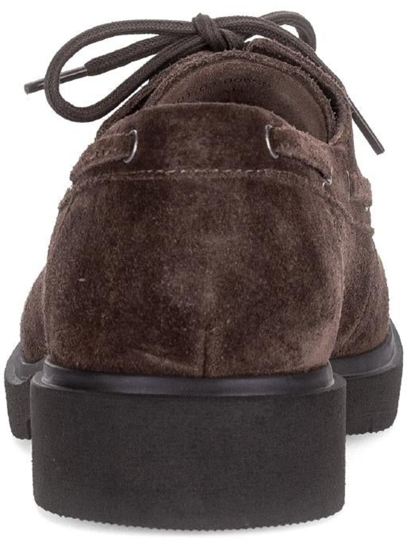 Mocassins  en cuir velours Marron - Kiabi