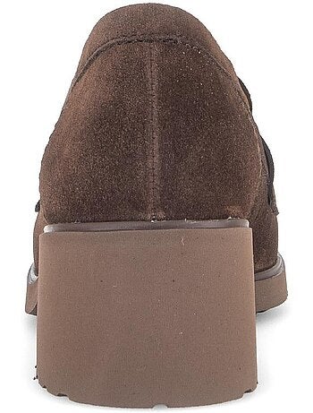 Mocassins en cuir velours