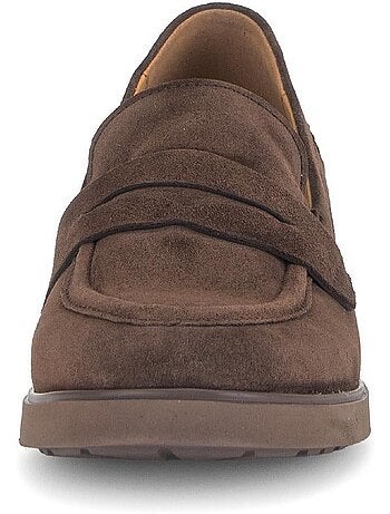 Mocassins en cuir velours