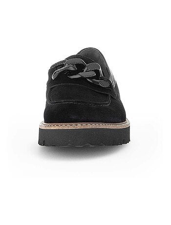 Mocassins en cuir velours