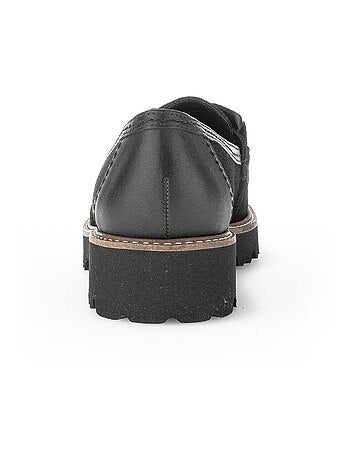 Mocassins en cuir velours