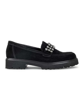 Mocassins  en cuir velours