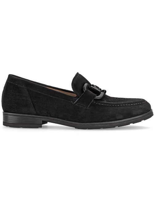 Mocassins  en cuir velours - Kiabi