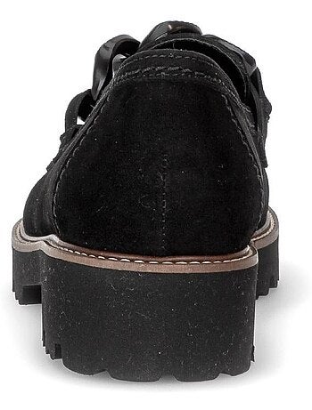 Mocassins en cuir velours