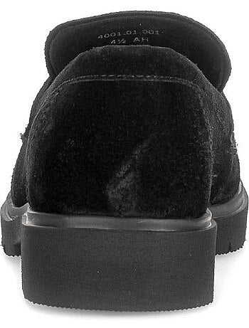 Mocassins en cuir velours