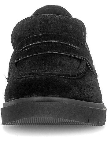 Mocassins en cuir velours