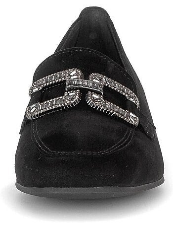 Mocassins en cuir velours