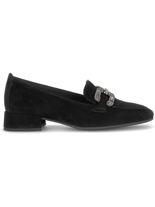 Mocassins  en cuir velours - Kiabi
