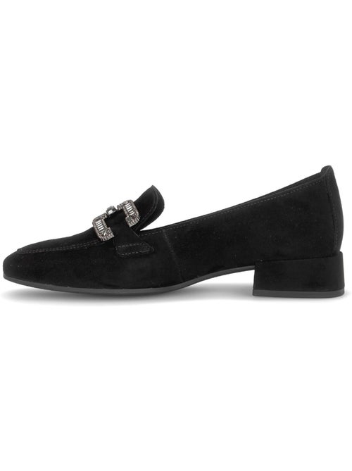 Mocassins  en cuir velours - Kiabi