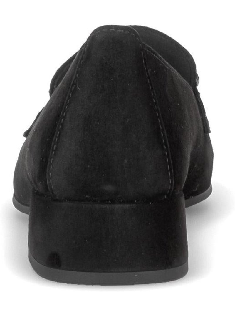 Mocassins  en cuir velours Noir Noir - Kiabi