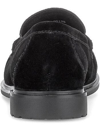 Mocassins en cuir velours