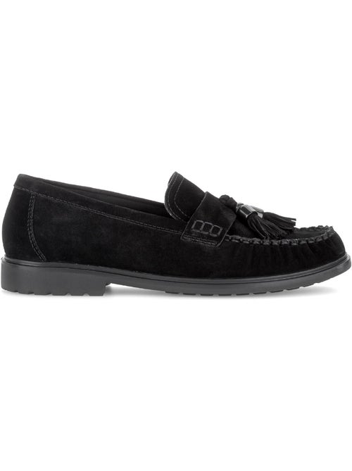 Mocassins  en cuir velours - Kiabi