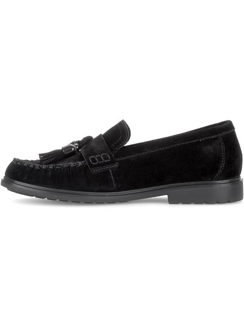 Mocassins  en cuir velours - Kiabi