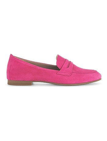 Mocassins en cuir velours