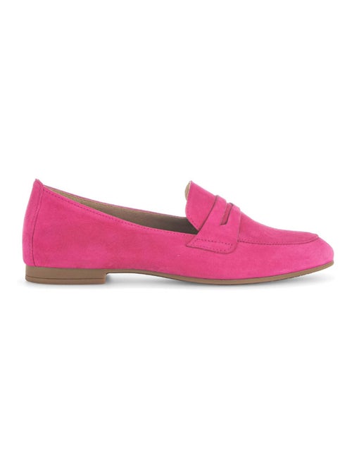 Mocassins  en cuir velours - Kiabi