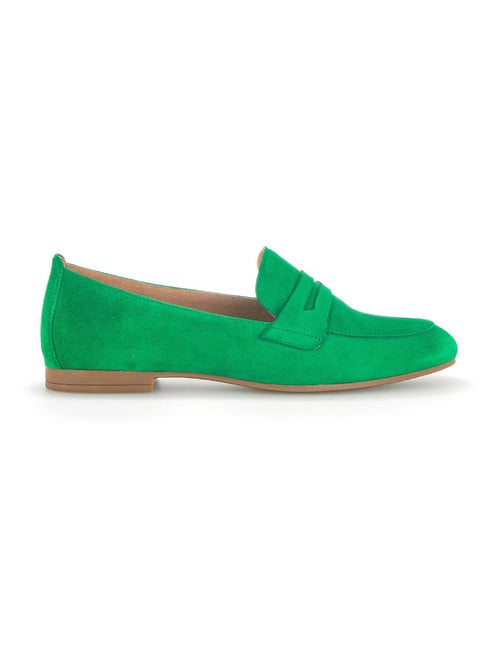 Mocassins  en cuir velours - Kiabi