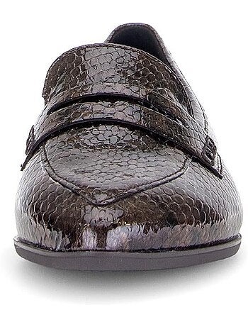 Mocassins en cuir verni