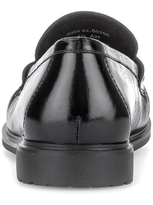 Mocassins  en cuir verni - Kiabi