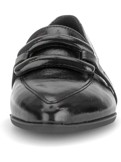Mocassins  en cuir verni - Kiabi