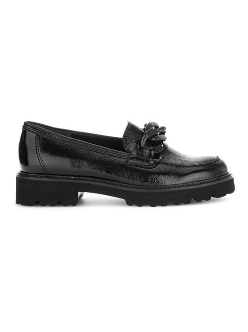 Mocassins  en cuir vernis - Kiabi