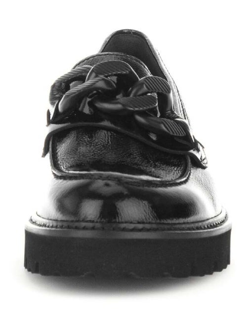 Mocassins  en cuir vernis - Kiabi