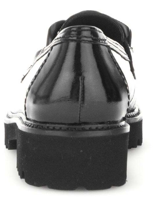 Mocassins  en cuir vernis - Kiabi