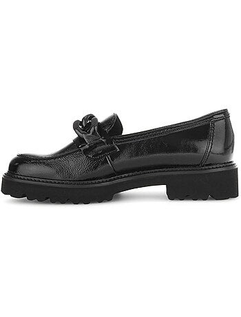 Mocassins en cuir vernis