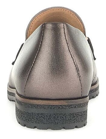 Mocassins en cuirs combinés