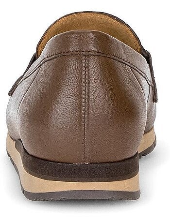 Mocassins en cuirs combinés