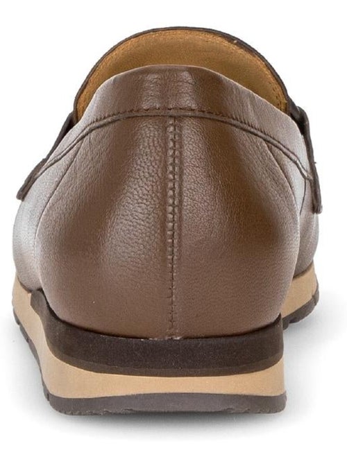Mocassins  en cuirs combinés - Kiabi