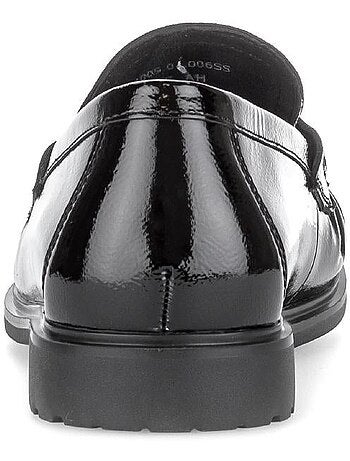 Mocassins en cuirs combinés