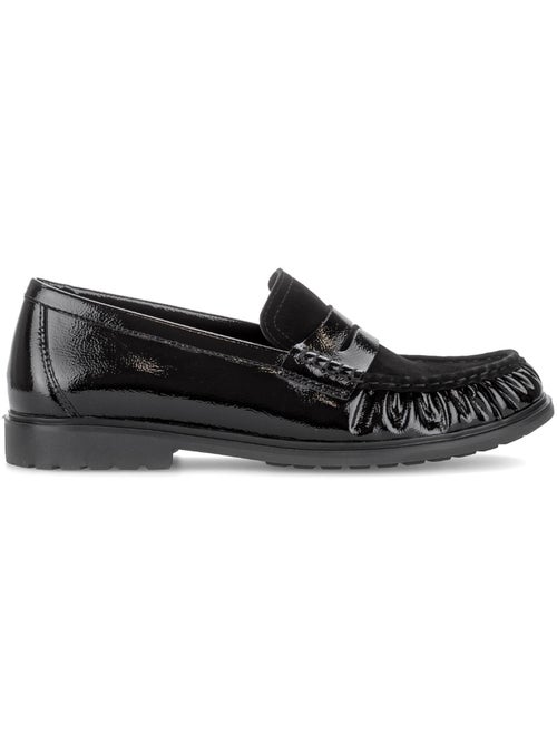Mocassins  en cuirs combinés - Kiabi