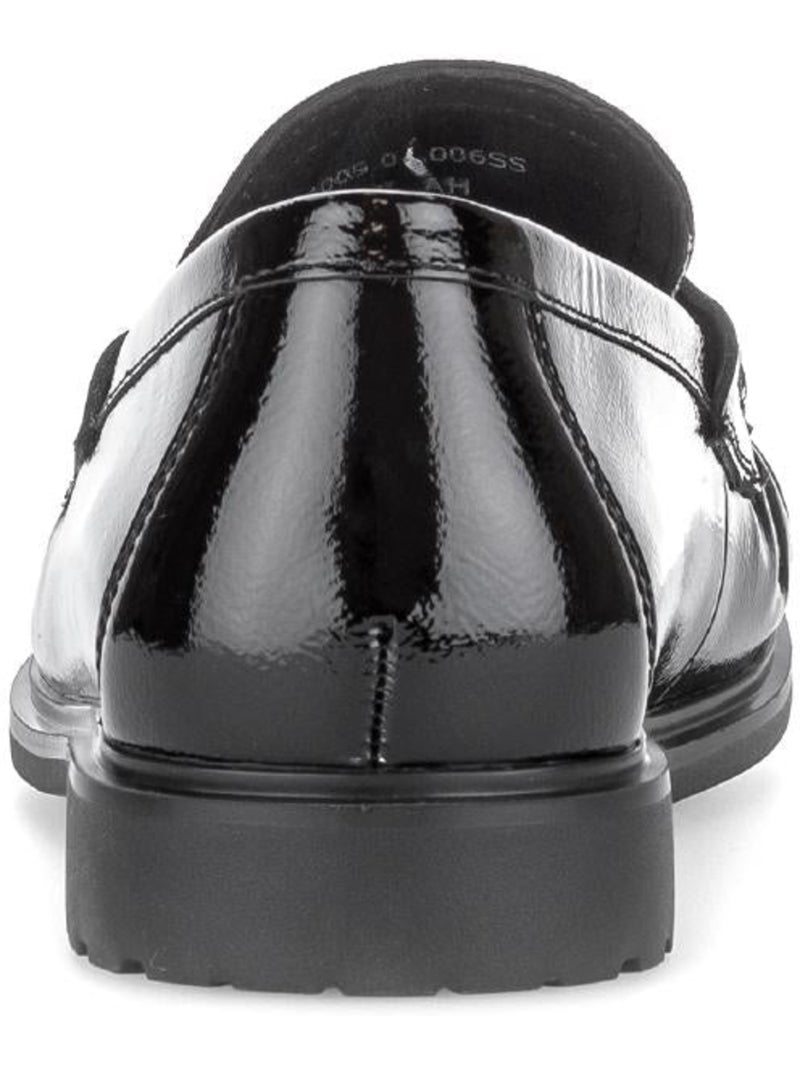Mocassins  en cuirs combinés Noir Noir - Kiabi