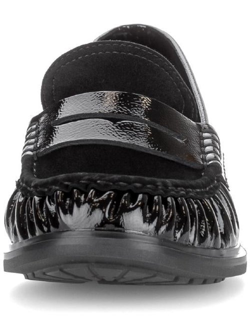 Mocassins  en cuirs combinés - Kiabi