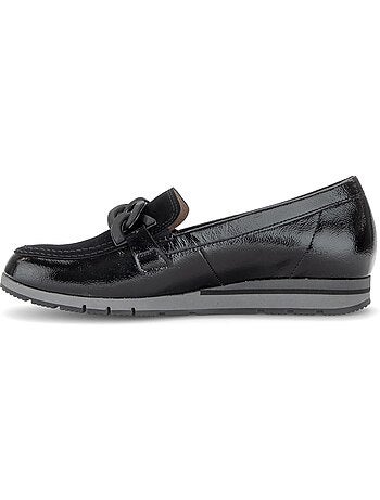 Mocassins en cuirs combinés
