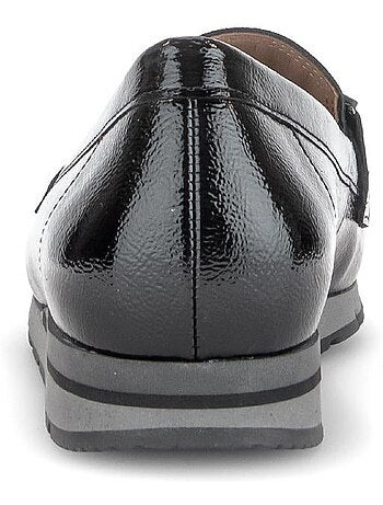 Mocassins en cuirs combinés