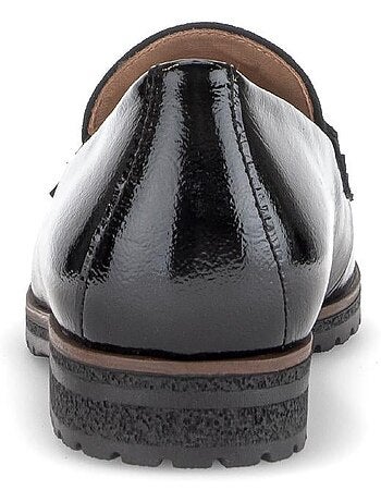 Mocassins en cuirs combinés